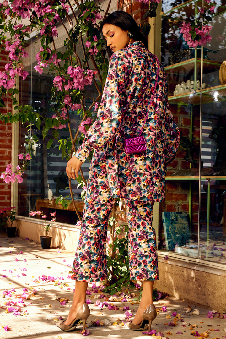 Multicolour Floral Shirt & Pants Set