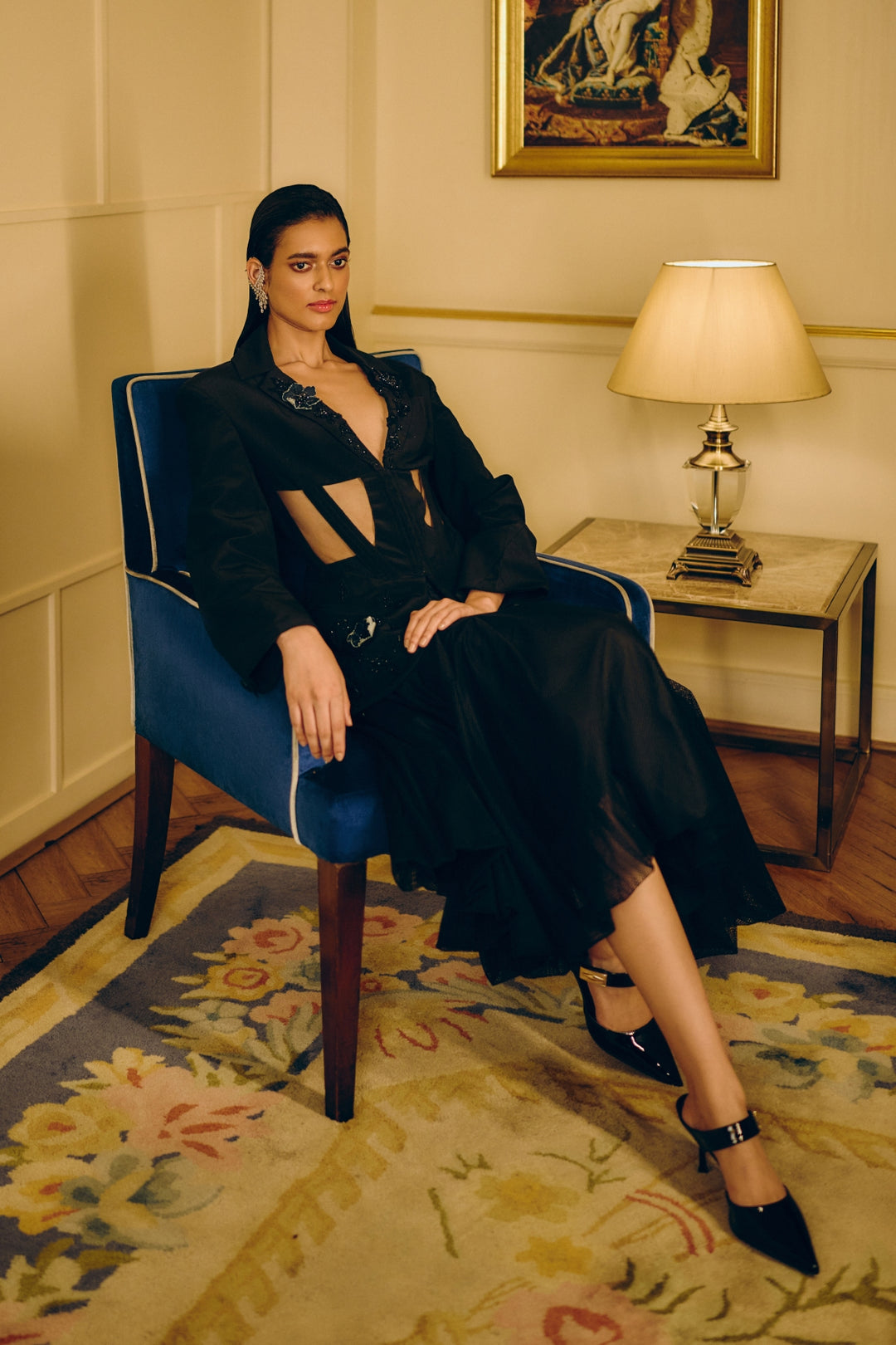 Whispers of Midnight Blazer Set