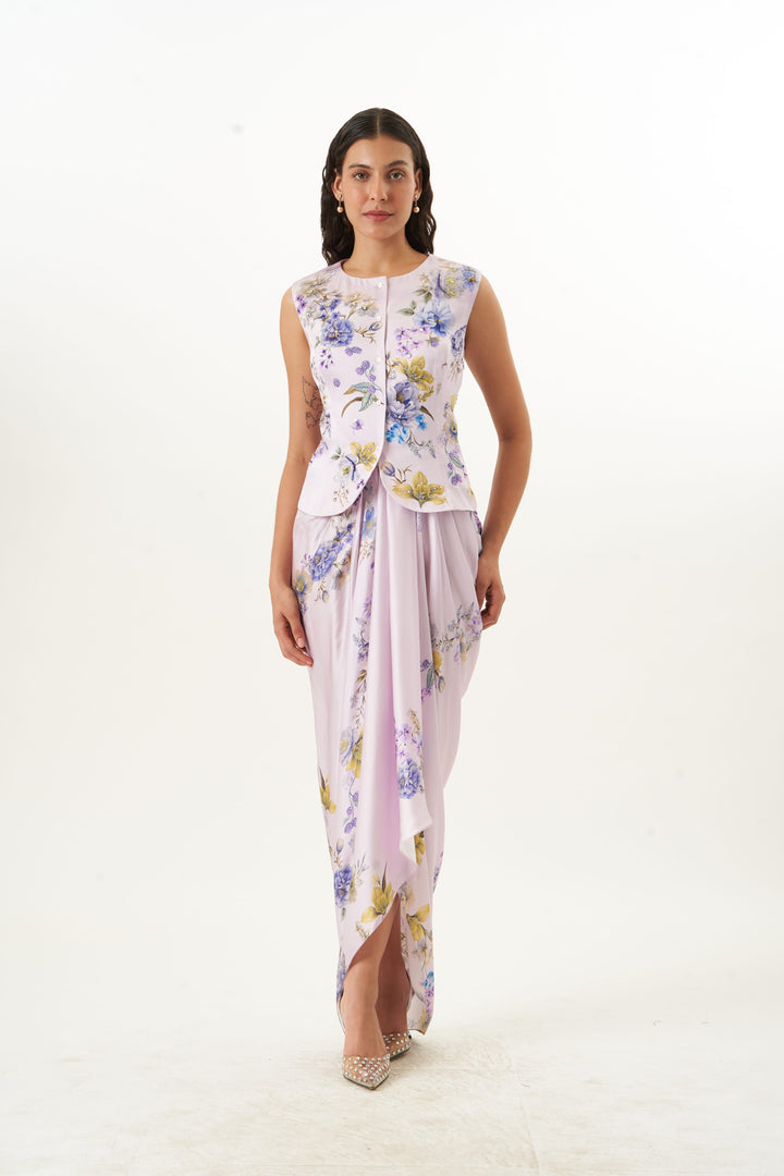 Silken Botaniqué Waist Coat Co-ord Set