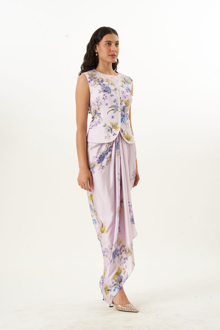 Silken Botaniqué Waist Coat Co-ord Set