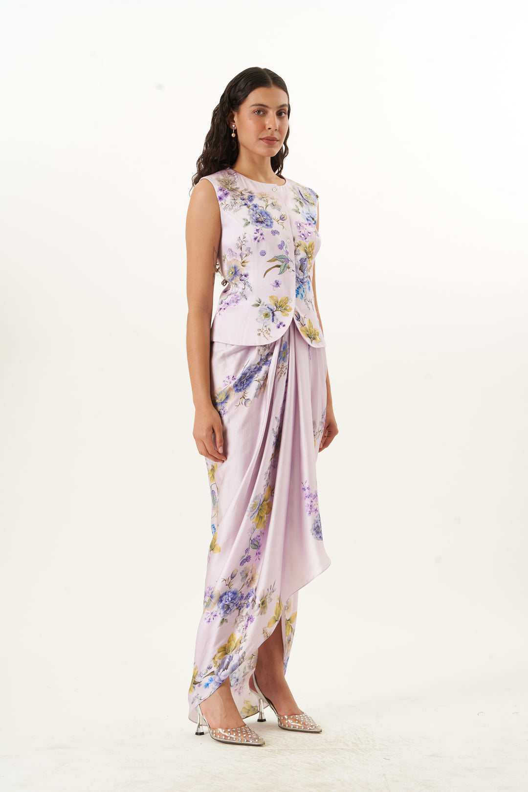Silken Botaniqué Waist Coat Co-ord Set