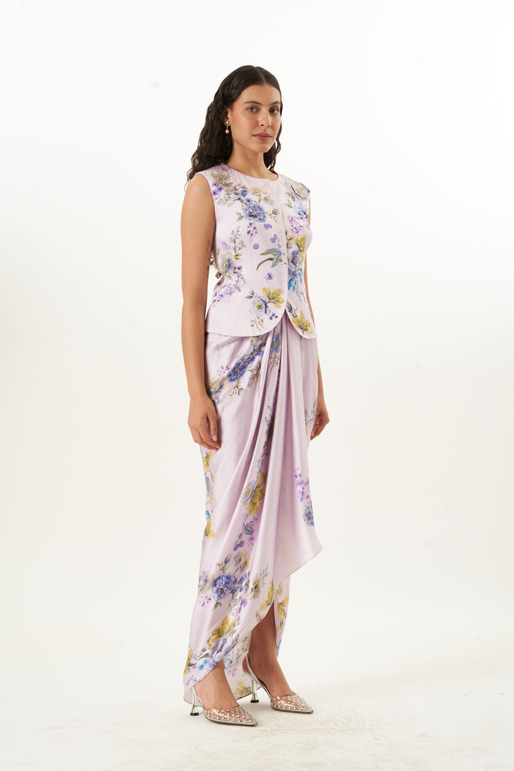 Silken Botaniqué Waist Coat Co-ord Set