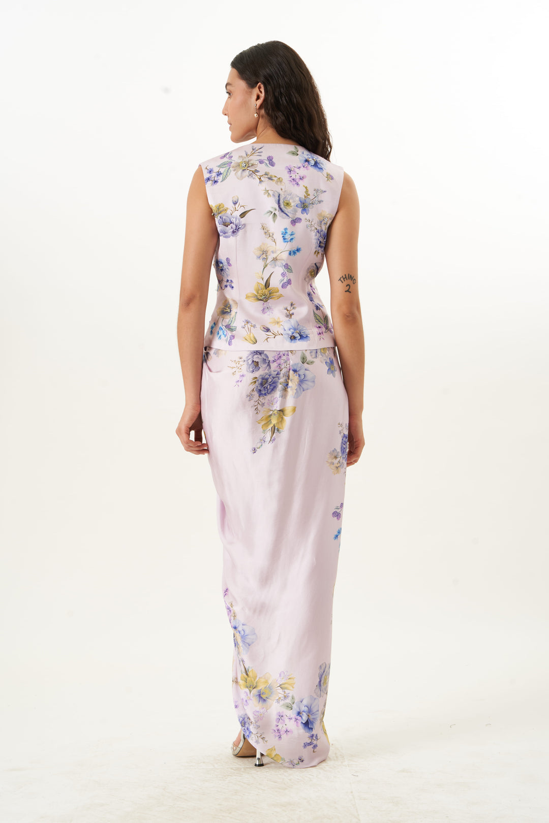 Silken Botaniqué Waist Coat Co-ord Set