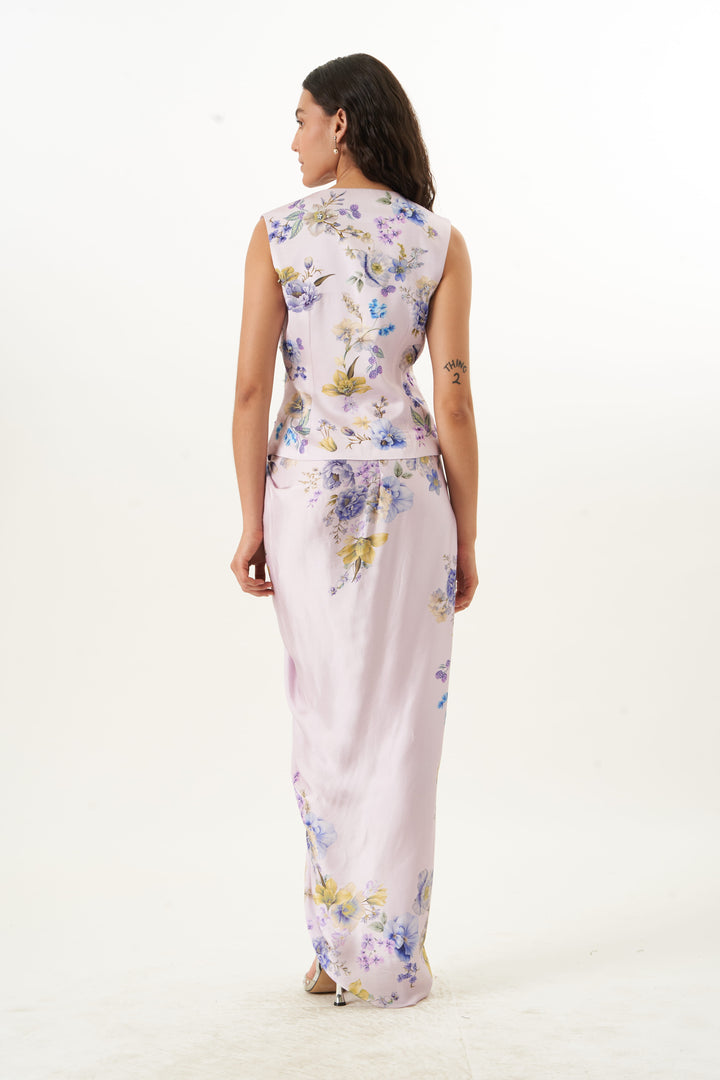 Silken Botaniqué Waist Coat Co-ord Set
