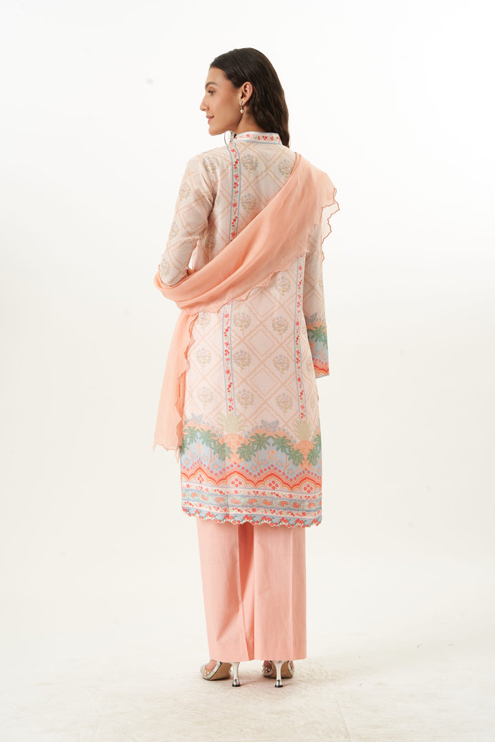 Edge of Bloom Straight Kurta Set
