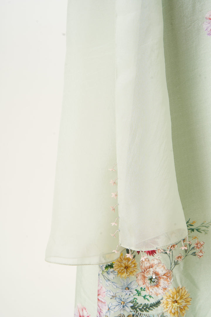 Sage Harmony A-Line Kurta Set