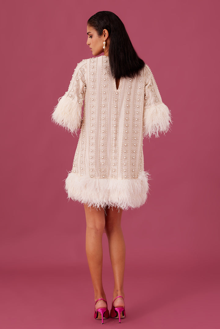 Ivory Feather Dress