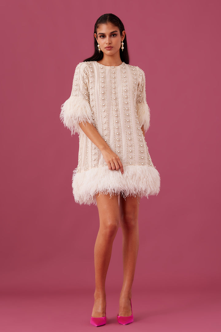 Ivory Feather Dress