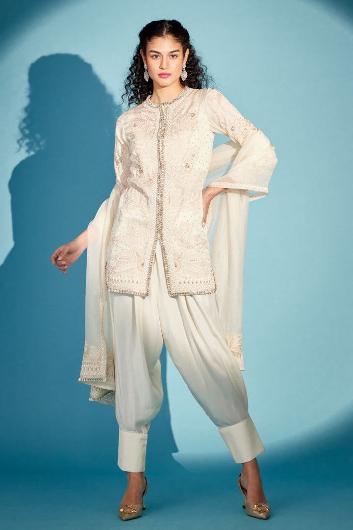 Ivory Embroidered Suit