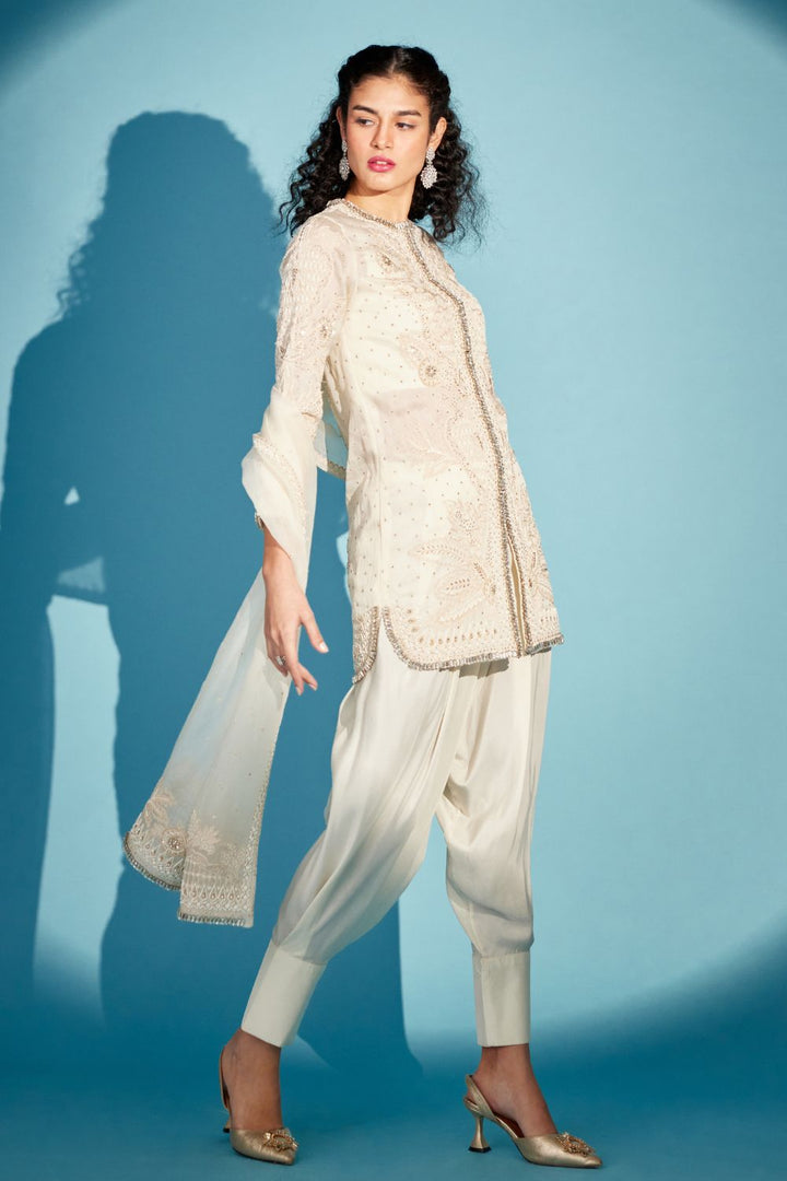 Ivory Embroidered Suit