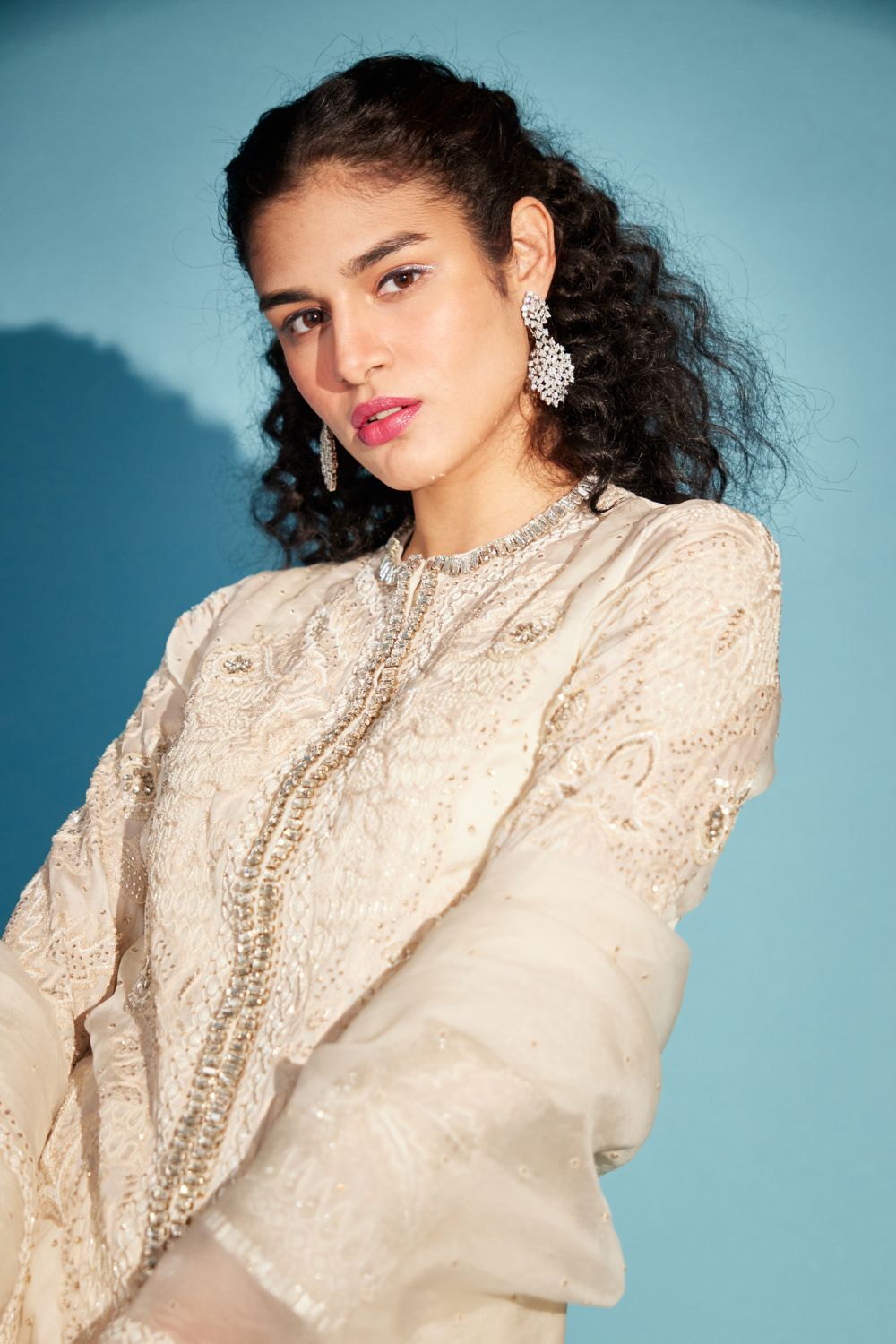 Ivory Embroidered Suit